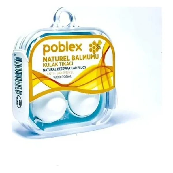 Poblex Naturel Balmumu 2'li Kulak Tıkacı