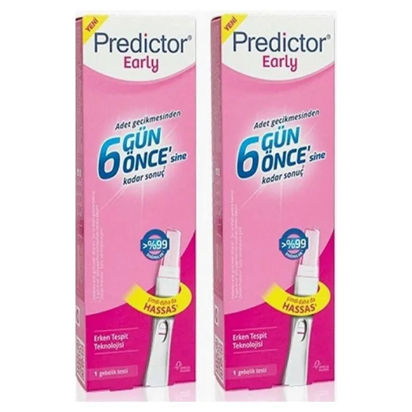 Predictor Early Erken Gebelik Testi 2'li Paket