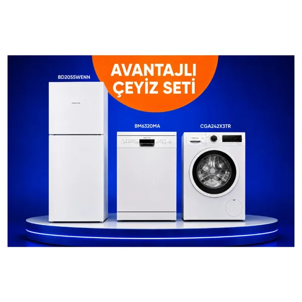 Profilo 3 Lü Çeyiz Seti (BD2055WENN - CGA242X3TR - BM620MA)