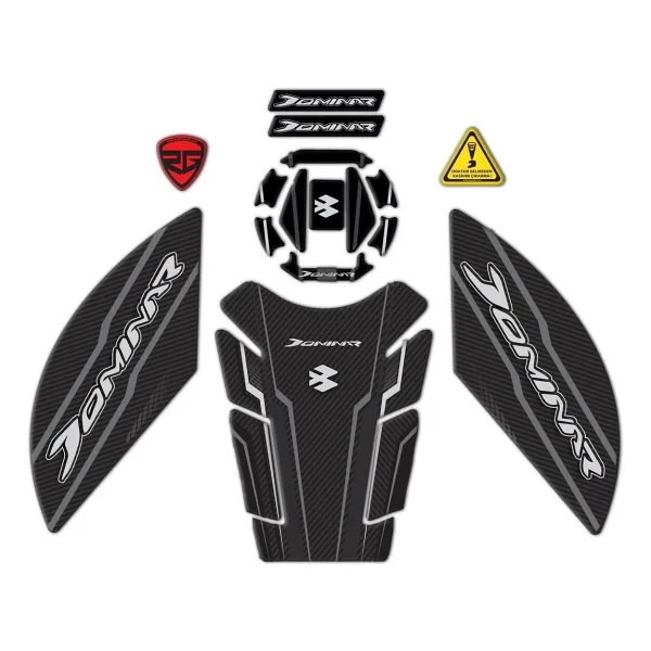 Redline Grafik Redlinegrafik Bajaj Dominar 250 2020 - 2023 Uyumlu Tank Pad Set Koruyucu Seti
