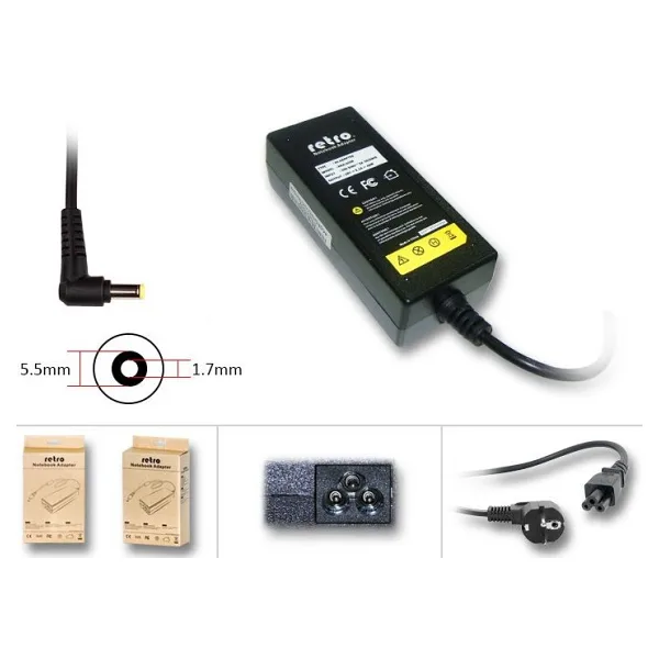 RETRO Acer Aspire One, Packard Bell DOT 40W Notebook Adaptör RNA-AC05
