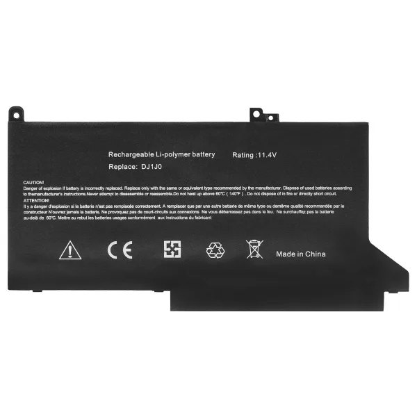 RETRO Dell Latitude 7280, 7290, 7380, 7390, DJ1J0 Notebook Bataryası - Ver.1 - 3 Cell