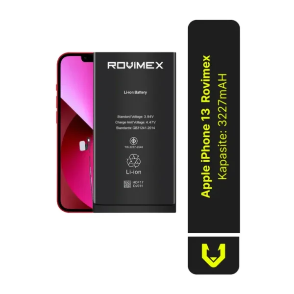 Rovimex Iphone 13 Batarya Pil Kapasite - 3227 Mah
