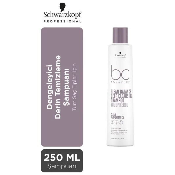 Schwarzkopf Bonacure Bc Clean Dengeleyici Derin Temizleme Şampuanı 250 ml