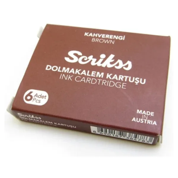 Scrikss Scrıkss Dolmakalem Kartusu Kahverengı 6 Lı