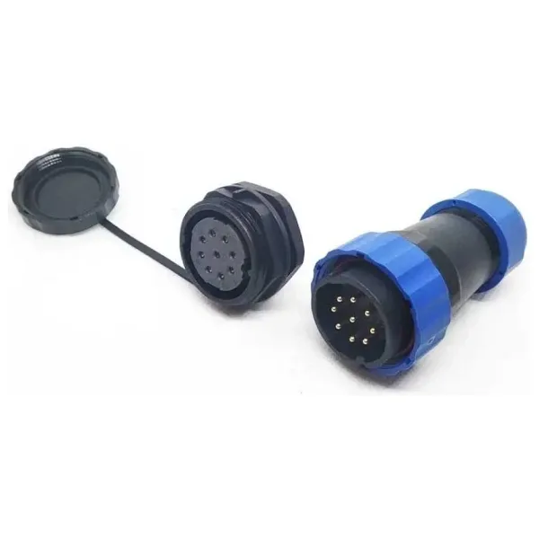 SD28 9 Pin 28mm Su Geçirmez Konnektör Takımı - Panel Tipi