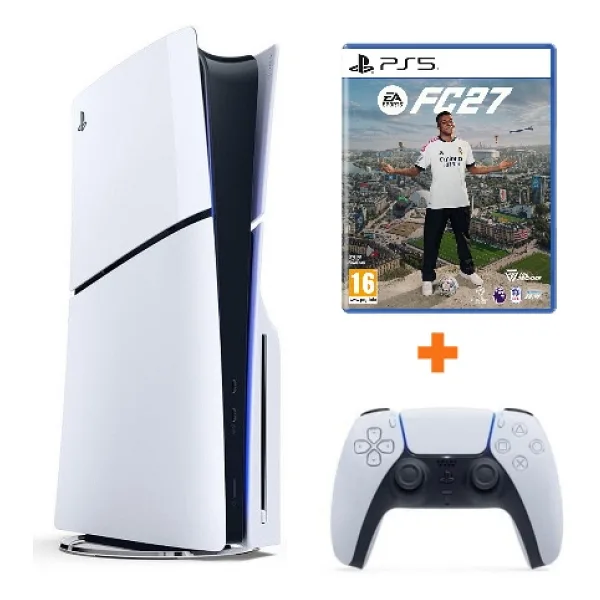 Sony PS5 Playstation 5 Slim CD Li 1tb Oyun Konsolu + Fc 27 Oyun