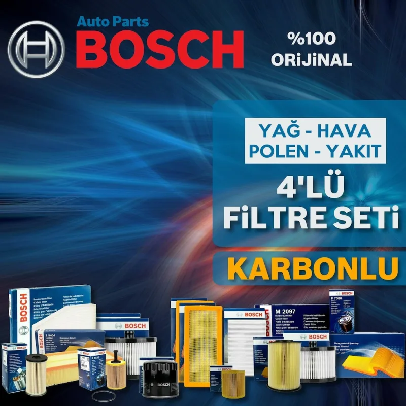 Toyota Corolla 1.4 D4D Bosch Filtre Bakım Seti 2007-2018 (495301100)