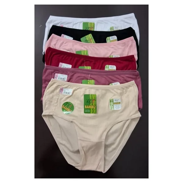 Tutku Elit 2707 Kadın Bambu Kaşkorse Bikini Külot 6 Adet