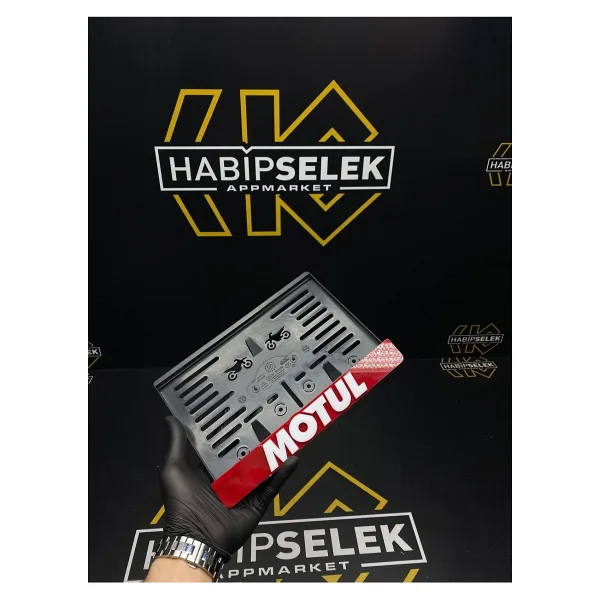 Universal Habip Selek App Market Motül Yazılı Motor Plakalık