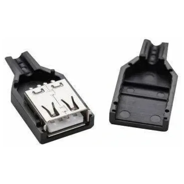 USB A Tipi Kılıflı Soket - Dişi