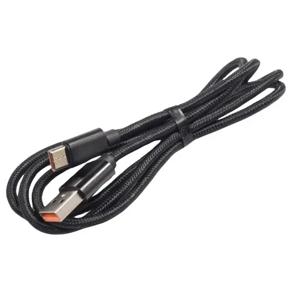 USB-A to Type-C Örgülü Hızlı Şarj Kablosu - 1 Metre