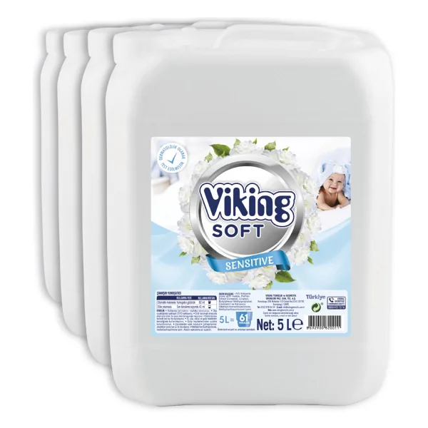 Viking Soft Sensitive Yumuşatıcı 5 lt 4'lü
