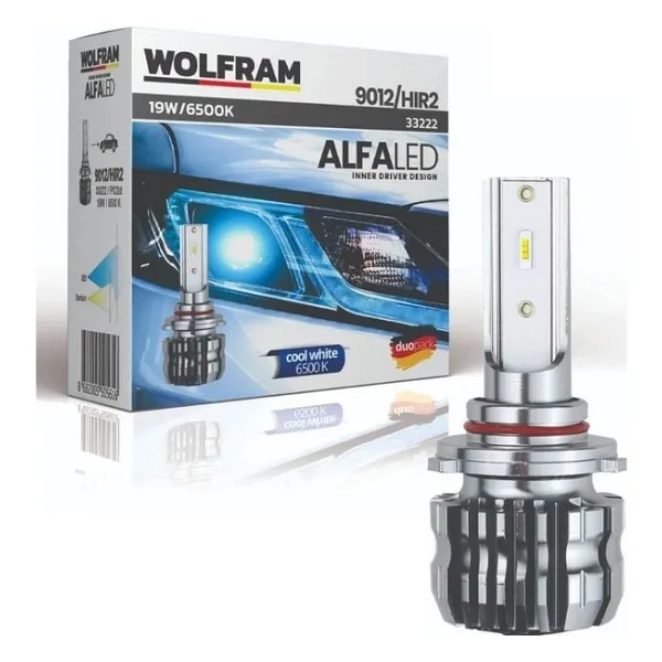 Wolfram Ampul 9012 Hır2 LED Xenon Alfa 9012 Hır2 LED Far Zenon Takım