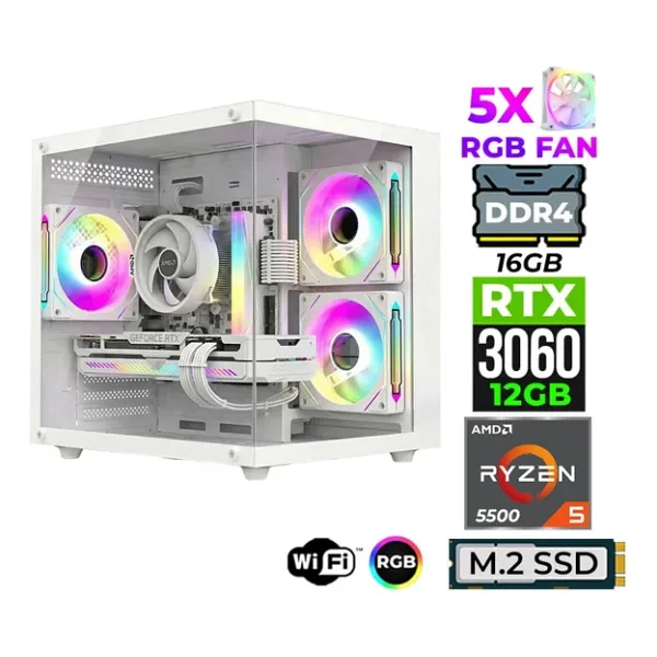 Xaser Mage X20 Ryzen 5 5500 16Gb Ram 512Gb M.2 Nvme Ssd 12Gb Rtx3060 Oyuncu Tavsiye Sistem