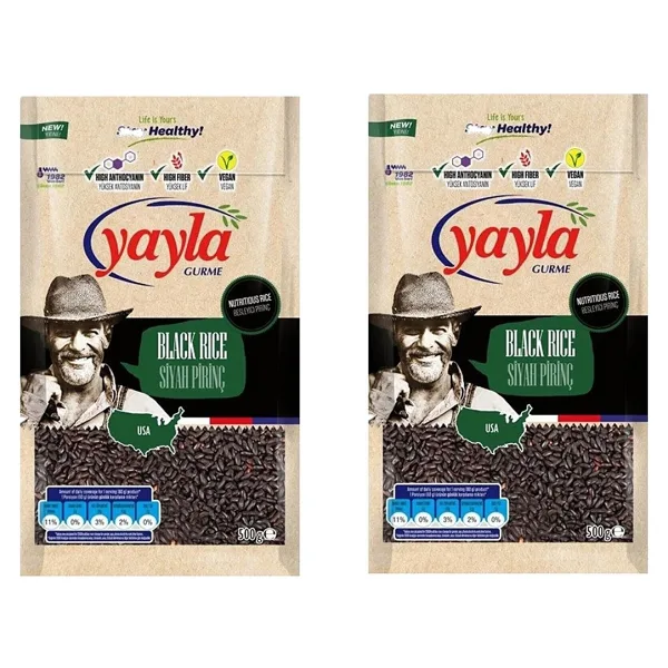 Yayla Gurme Siyah Pirinç 500 gr 2'li
