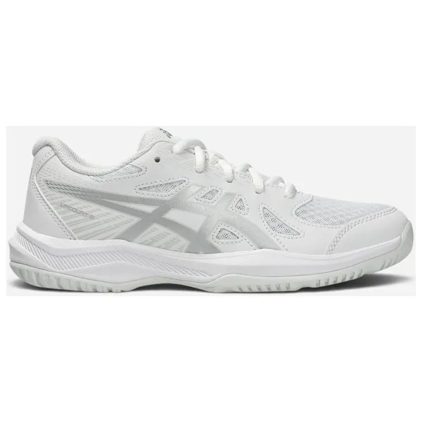 Asics Upcourt 6 GS 1074A045-104 Beyaz-Gri Çocuk Voleybol Ayakkabısı
