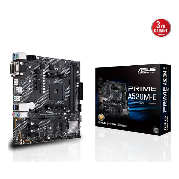 Asus Prime A520M-E CSM AMD AM4 DDR4 Micro ATX Anakart