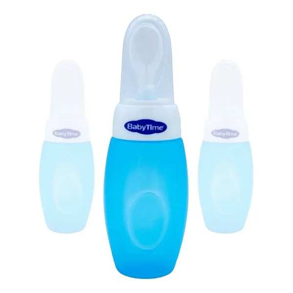 Babytime Mavi Kaşıklı Biberon