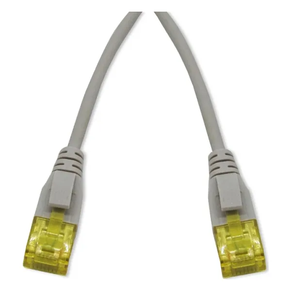Beek CAT.6A İnce Tip Patch Kablo, U/UTP, 15 metre, AWG 28, Gri Renk, LSZH CAT.6A Slim