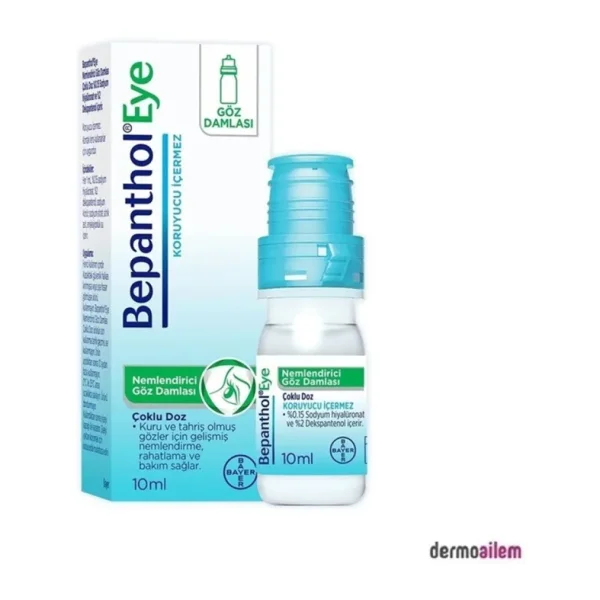 Bepanthol Eye Nemlendirici Göz Damlası Çoklu Doz 10 ml