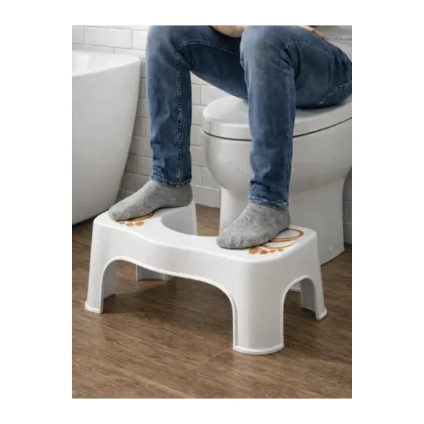 Beylini Klozet Taburesi Destek Basamağı WC Lavabo Banyo Konforlu Yükselti Çömelme Çocuk Yaşlı Tuvalet Altlık Beyaz