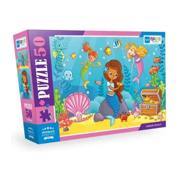 Blue Focus Deniz Kızı 50 Parça Puzzle BF311