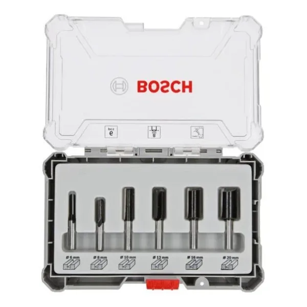 Bosch Pro Freze Seti Karışık 6 Parça 8 mm Şaftlı