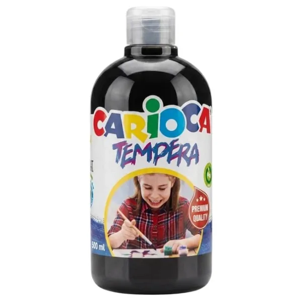Carioca Süper Yıkanabilir 500 ml Siyah Tempera Boyası
