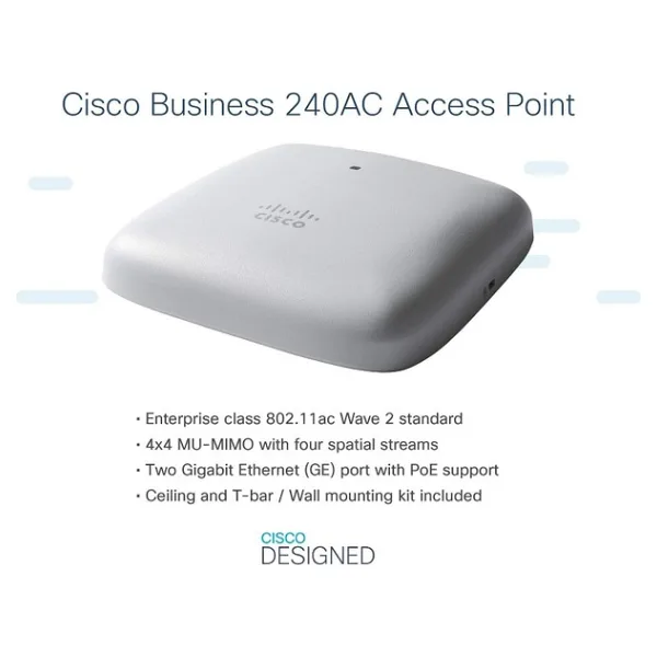 Cisco CBW240AC-E Access Point 4x4 Antenli