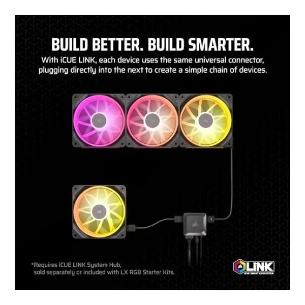 Corsair iCUE Link LX120 RGB CO-9051025-WW 12 cm Kasa Fanı