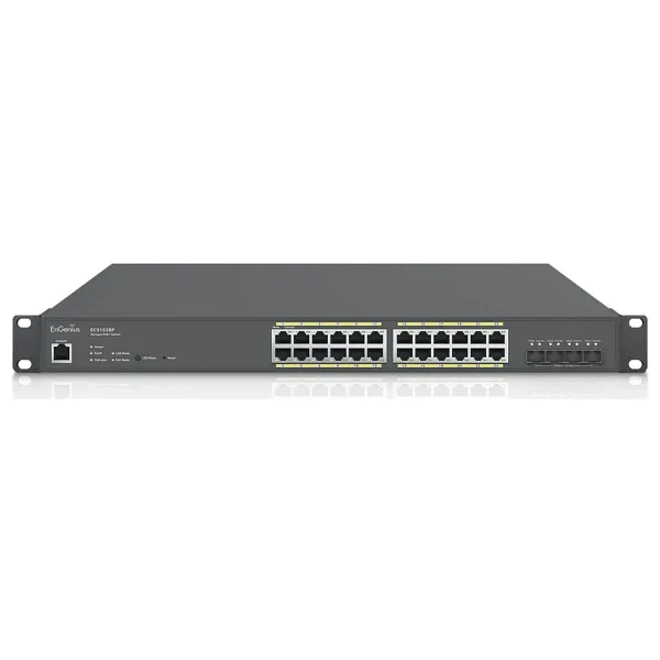 EnGenius ECS1528P 24 Port Gigabit PoE+ Cloud Yönetilebilir Switch | 185W PoE | 4x SFP