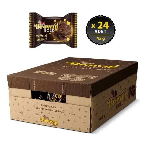 Eti Browni Gold Çikolatalı Kek 45 gr 24'lü