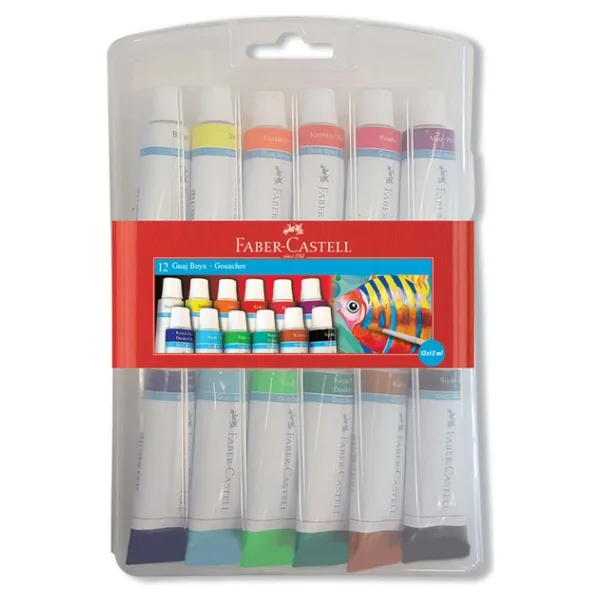 Faber-Castell Bls Tüp Guaj Boya 12ML 12 R.