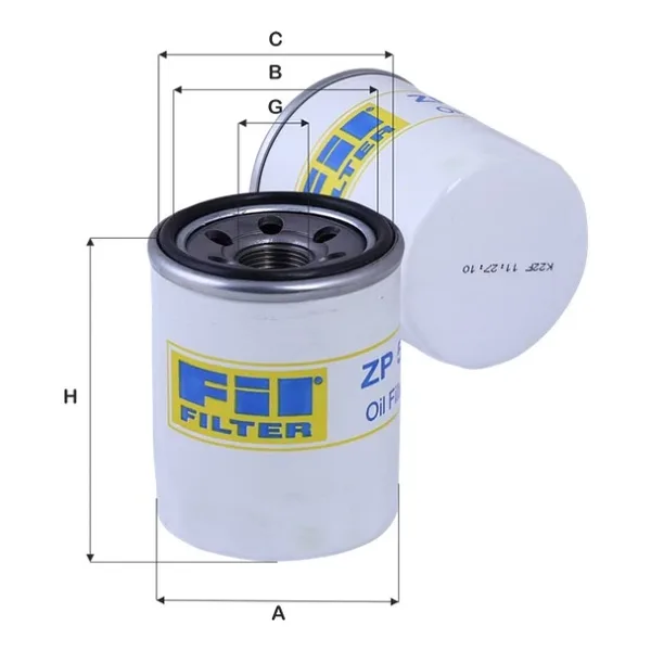 FİL ZP55 YAĞ FİLTRESİ HYUNDAİ İ10 İ20 ATOS GETZ YAMAHA YZF R25