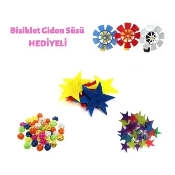 Gidon Fırfır Süsü Hediyeli Bisiklet Süsü Seti