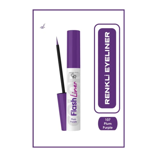 Golden Rose Flash Liner 107 Plum Purple Eyeliner