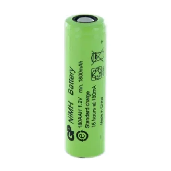 GP 180AAH 1800 mAh Düz Kafa Ni-MH Şarjlı AA Kalem Pil