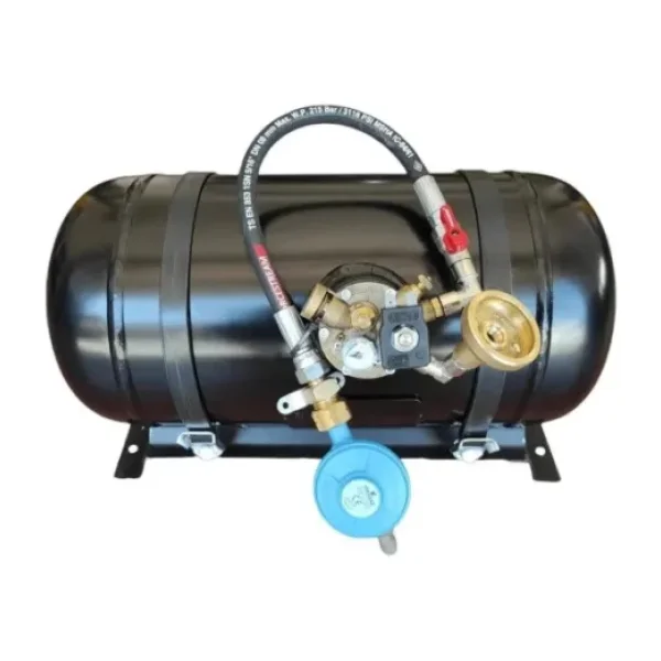 Karavan Lpg Tankı Yatay 22 Litre Kullanıma Hazır Set