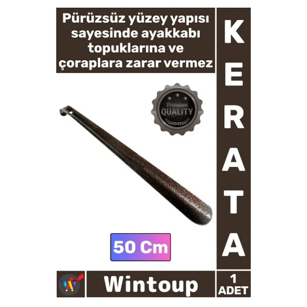 #Kerata Sağlam Kalın Demir Dayanıklı Ergonomik Uzun Ayakkabı Çekeceği Kerata Metal Çekecek 50 Cm