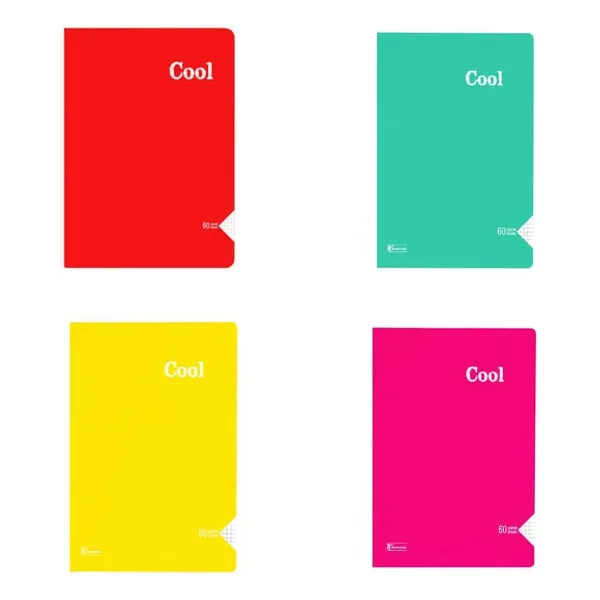 Keskin Color Cool Dikişli A4 60 Yaprak Kareli Defter