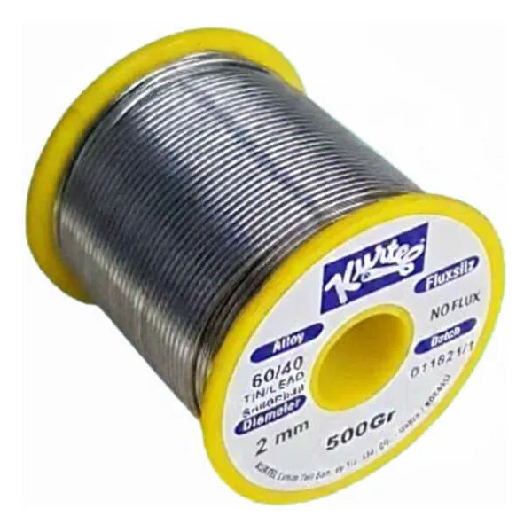 Kurtel SN63/PB37 Vitray Lehim Teli (Fluxsız) (500 Gr. Makara) 2 mm