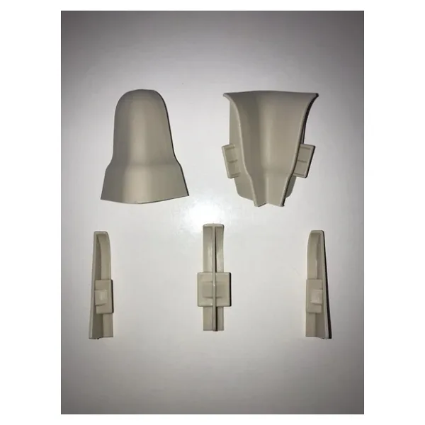 Laminat Parke Süpürgelik Köşe Bağlantı Aparatı 6 CM Gri Renk