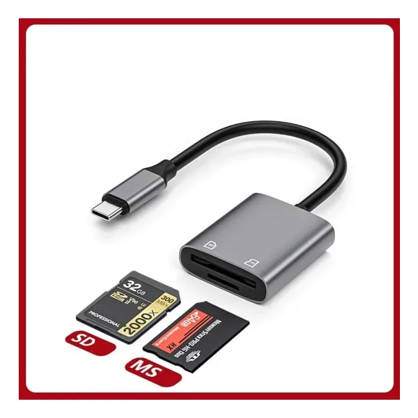 Mettzchrom Sony Uyumlu Hafıza Kart Okuyucu Type-C Hafıza Kart Okuyucu Memory Stick Pro Duo Sd Kart iPhone 15 16