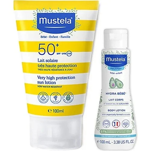 Mustela Very High Protection Sun Lotion Spf 50 100 ML + Hydra Bebe 50 ML