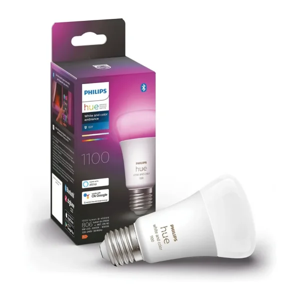 Philips Hue 1100 Renkli Ambiyans 11 W-75 W E27 Akıllı LED Ampul