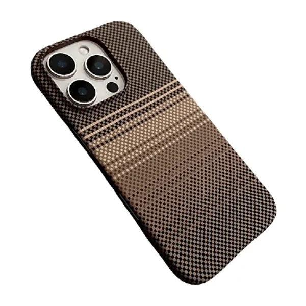 Piili Knit iPhone 16 Pro Max Kevlar Telefon Kılıfı Case Lf-116