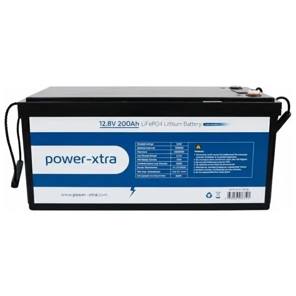 Power-Xtra 12.8V 200Ah LiFePO4 Lityum Akü - Ekranlı