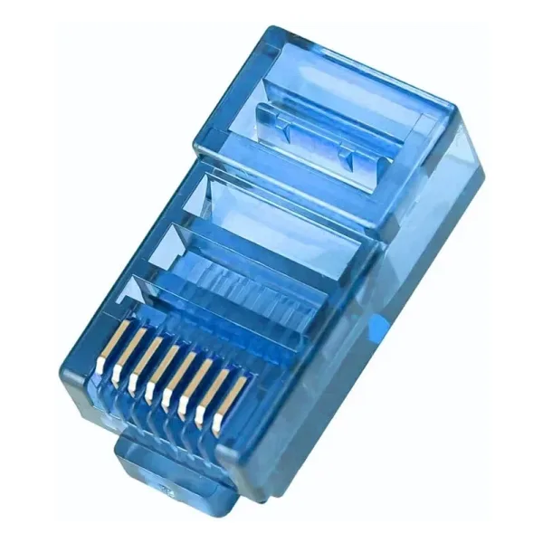 RJ45 Cat5 Cat6 8P8C Erkek Soket - Mavi