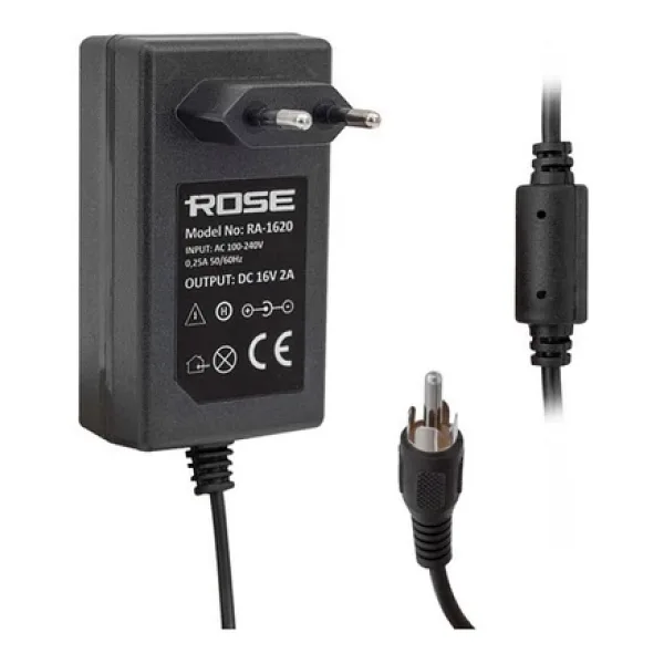 Rose RA-1620 RCA 16V 2A Priz Tipi Tos Fişli Santral Adaptörü